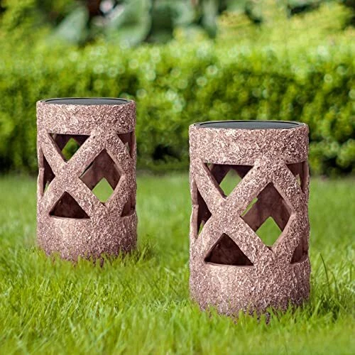 Solar Garden Lights Outdoor Yard Rock Lights Led Landscape Lighting