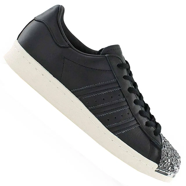 Punta Metalica Adidas Superstar Negras Punta Plateada ADIDAS