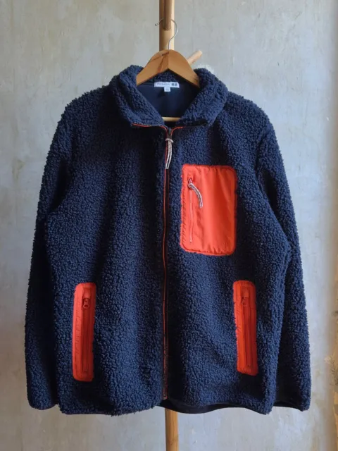 JW ANDERSON - Uniqlo - Fleece Sherpa - Blue/Orange - Size L £50.00