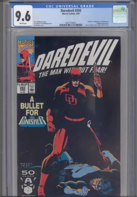 Daredevil #293 CGC 9.6 1991 Marvel Comics Al Williamson Cover Kingpin App