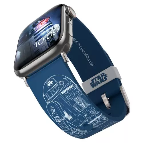 Star Wars R2D2 Droid Blueprints Smartwatch Band Officially Licensed Apple Compat