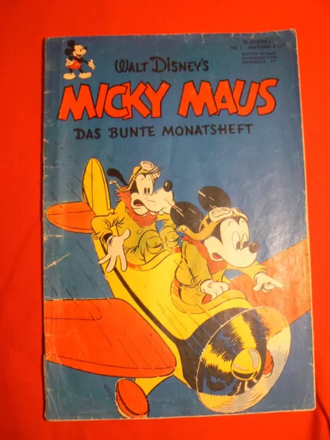 Micky Maus Heft Nr. 1 September 1951 - Original - Ehapa Verlag Z3