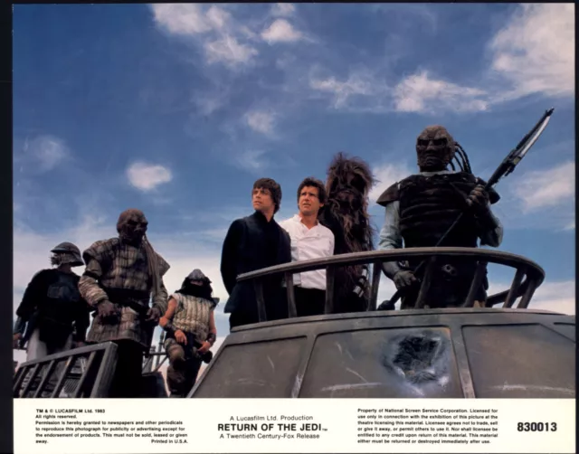1983 RETURN of the JEDI Lucasfilm PRESS PHOTO 8 x 10 color STAR WARS