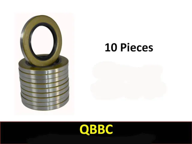 (Qty 10) 10-19 171255TB Double Lip Seals for 3500lb Trailer Axles #84 Spindle