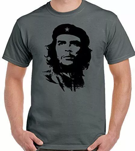 Che Guevara T-Shirt Face Silhouette Mens Iconic  Freedom Fighter Cuba