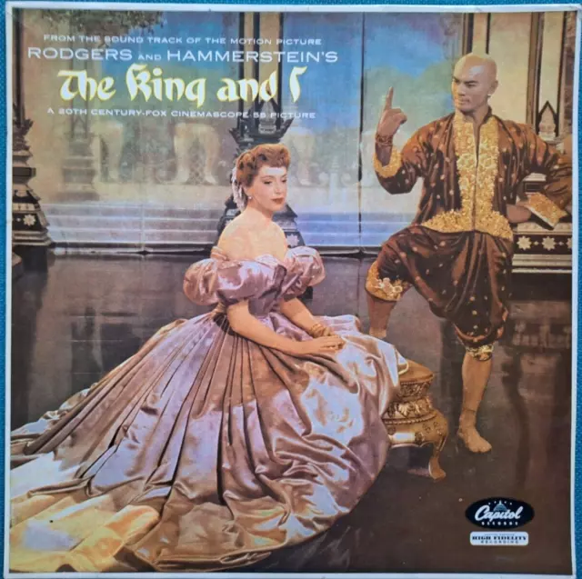 * ORIGINAL SOUNDTRACK The King And I 1956 UK 12" vinyl LP Yul Brynner Film OST