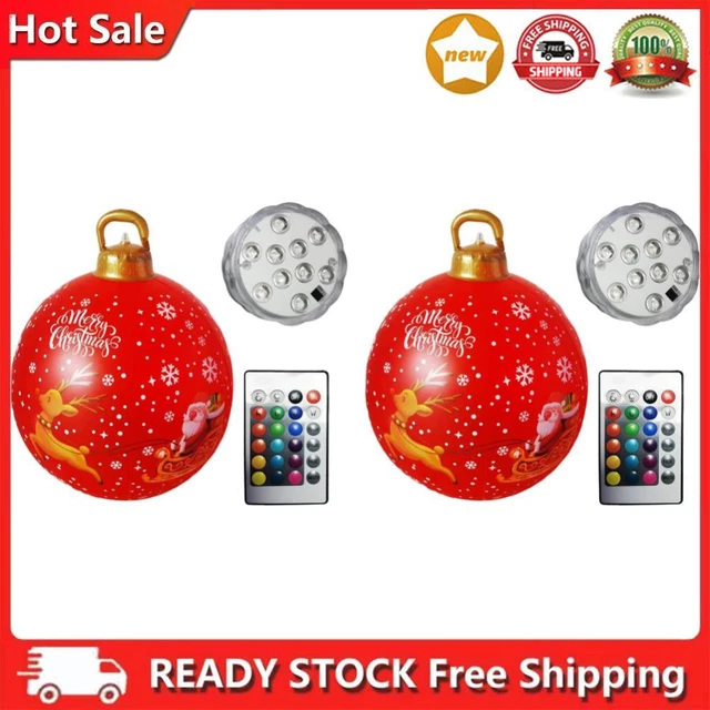 60cm inflatable Christmas ball, PVC, bright, inflatable Christmas ball