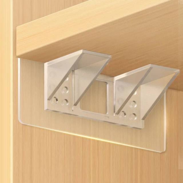 Lot De 10 Supports D'armoire Blancs - Support D'armoire Inoxydable Et