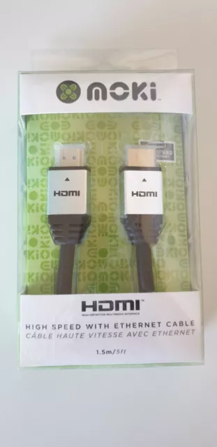 MOKI - HDMI High Speed with Ethernet Cable (1.5m)