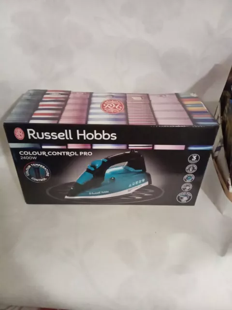 RUSSELL HOBBS 22860 Colour Control 2400W Steam Iron Green 22.99