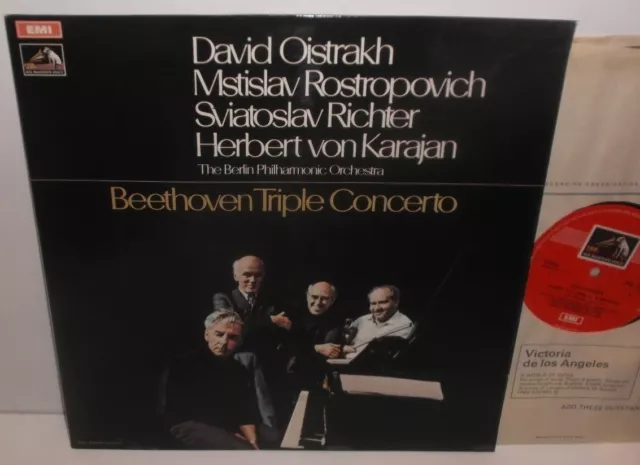 ASD 2582 Beethoven Triple Concerto Oistrakh Rostropovich Richter BPO Karajan 1st