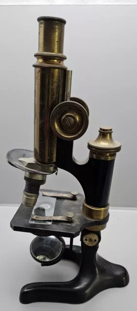 Altes Mikroskop Otto Himmler Berlin  um 1900 zum Herrichten