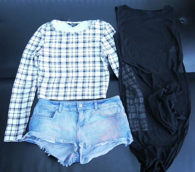 Pacchetto 3 articoli TOPSHOP e altre marche, taglia UK 6, piccolo, 14-15 anni