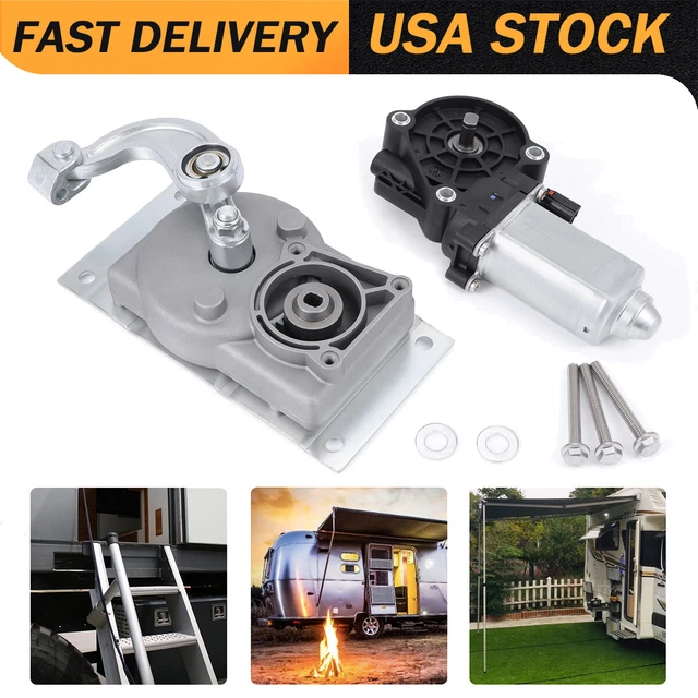 RV Step Motor & Gear Box Linkage Kit – Compatible With Kwikee Electric Steps Models 22-40