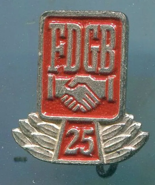 DDR FDGB Brosche mit 25 (176)