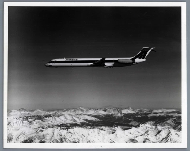 Alitalia Md-80 Original Manufacturers Photo Mcdonnell Douglas Italy Airline