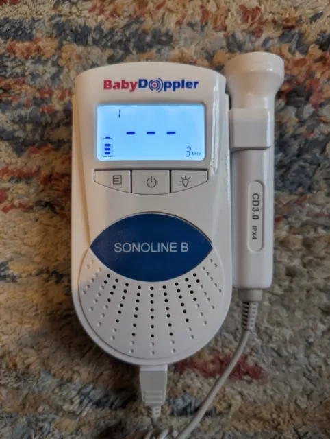 Sonoline B Pocket Fetal Heart Monitor Manual Ultrasound Portable Tested /Working