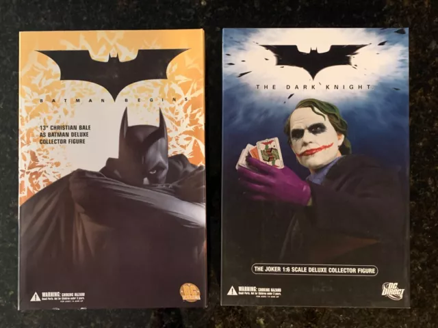 DC Direct BATMAN BEGINS, JOKER THE DARK KNIGHT  1:6 Scale 13" Deluxe Figures