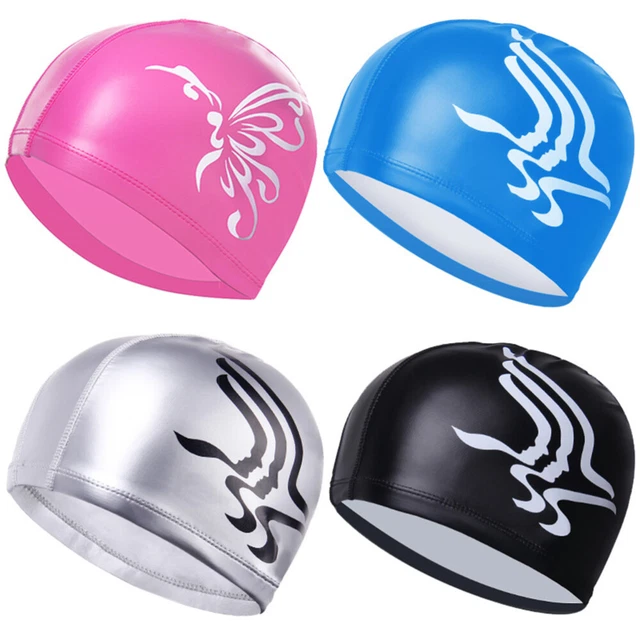 Bonnet de natation professionnel en PU imperméable pour femmes et hommes