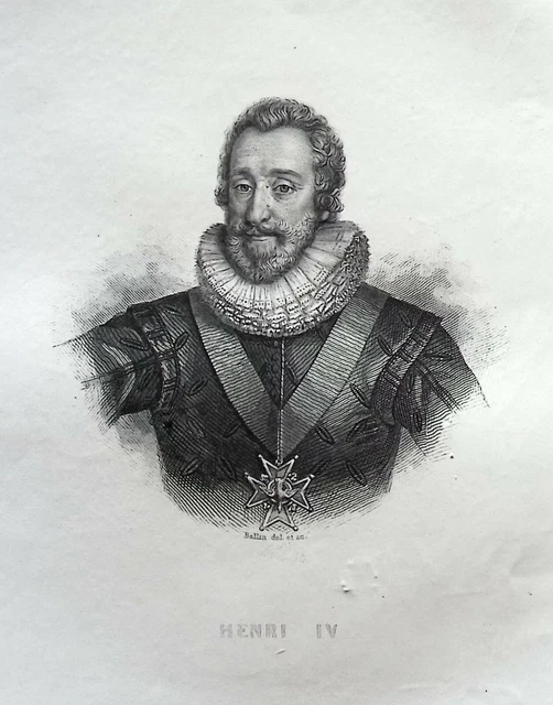 HENRI IV Gravure du 19eme siècle (1857) G13