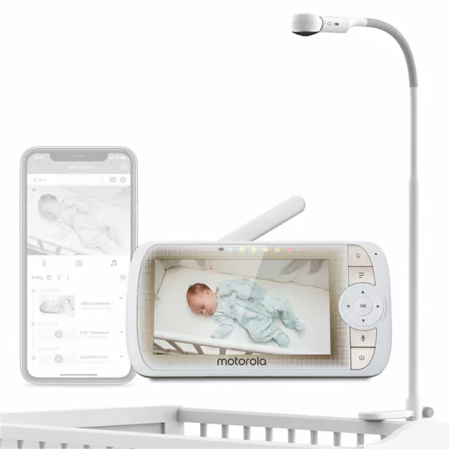 Motorola Video-Babyphone VM65X Connect Kinderbetthalterung Babyfone Nachtsi112