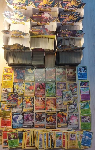 lot de 100 cartes pokemon neuves françaises sans doubles rares / brillantes / UR