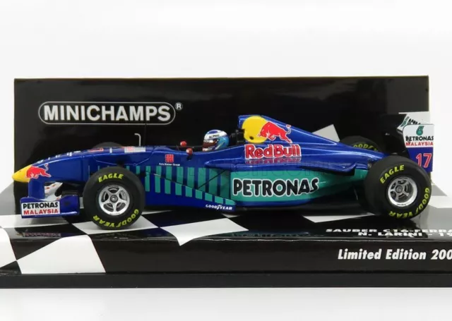 Sauber Ferrari C16 Nicola Larini 1997 Minichamps 1:43 Modellino Auto F1 Statico 3