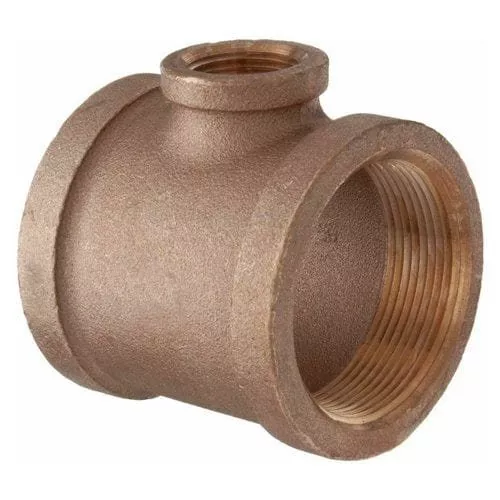 1/2" x 3/8" Brass Reducing Tee (Lead Free)