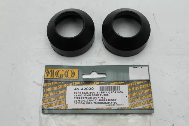 1977 Honda Cb750K Cb750 Emgo Front Fork Dust Cover Boots Seal  45-42020 (Hb92)