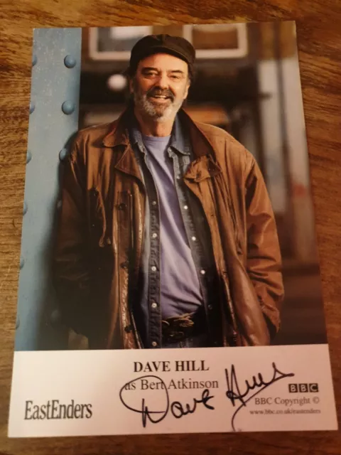 BBC EastEnders Bert Atkinson Dave Hill Hand Signed Cast Card Autograph