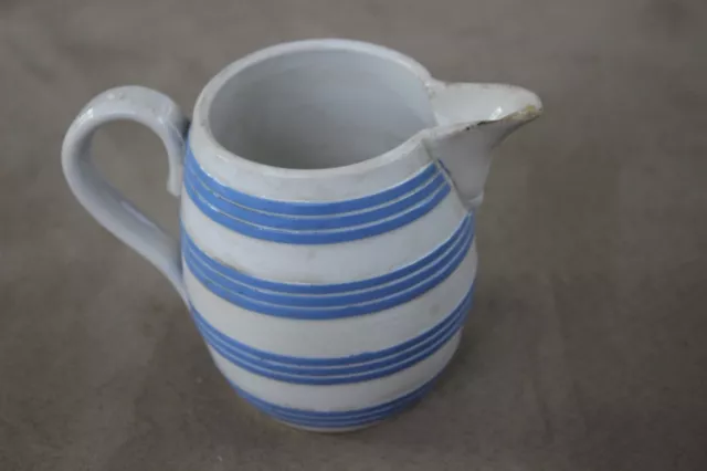 Antique Villeroy & Boch Pitcher Blue and White Art Nouveau Dresden EXC