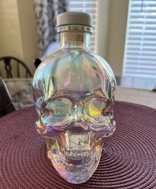 CRYSTAL HEAD VODKA AURORA LIMITED SKULL BOTTLE WITH TOP 750mL EMPTY