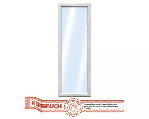 Kunststofffenster 1-flg. RC2 VSG ARON Basic weiß 700x1450 mm DIN Rechts