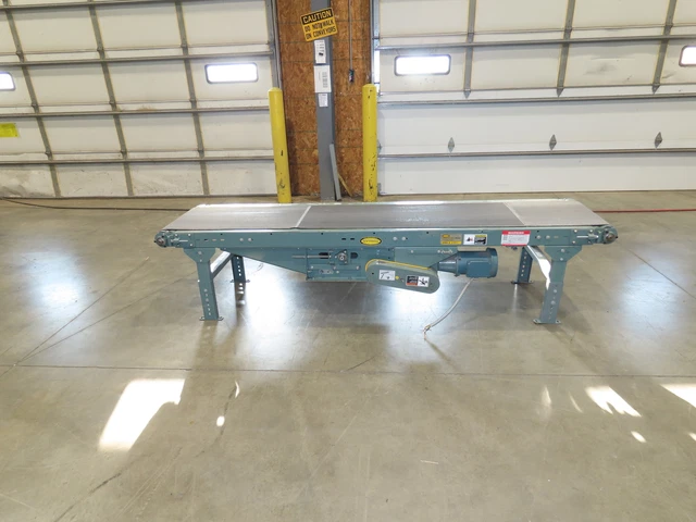 Hytrol 24"x 8' 10" Slider Bed Conveyor 19" Belt .5Hp Center Drive 460V 3PH 58FPM Hytrol 24"x 8' 10" Slider Bed Conveyor 19" Belt .5Hp Center Drive 460V 3PH 58FPM