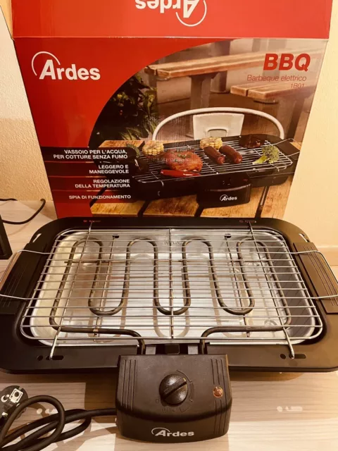 ARDES | Barbecue Elettrico Senza Fumo 2200 W Griglia Elettrica Portatile