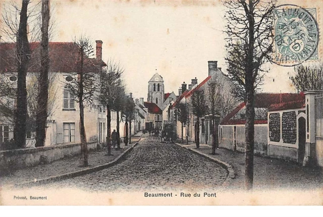 95 . n° 101361  .beaumont sur oise .rue du pont .