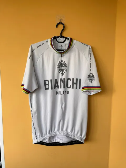 bianchi World Champion Cycling Jersey size XXL Made in Italy