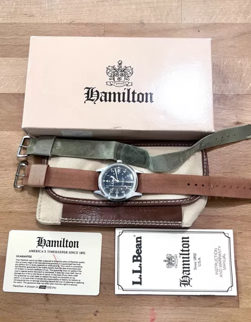 Vintage Hamilton L.L. Bean Field Watch Automatic ref. 9721 Complete Set!