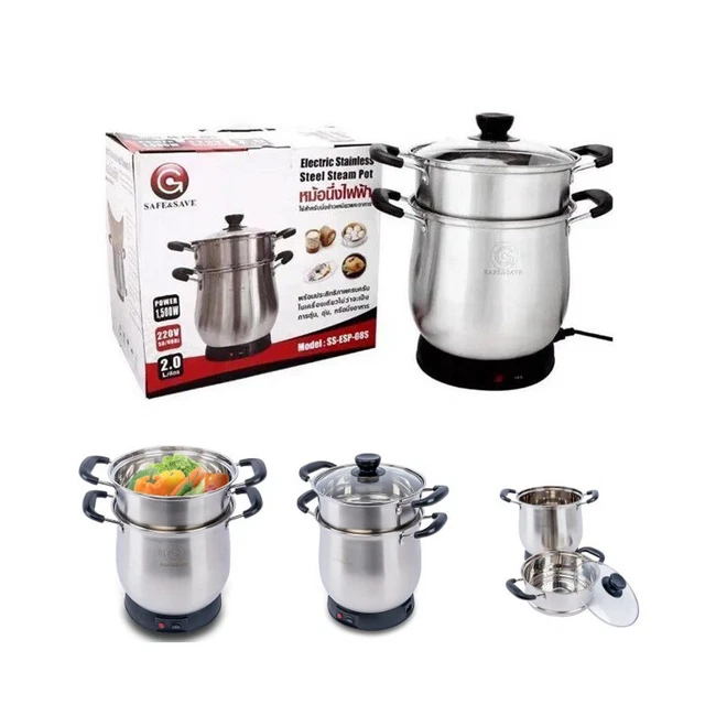 ELECTRIC STICKY RICE Steamer Pot Basket Cooker Glutinous Rice Mango Thai Lao £130.00 PicClick UK