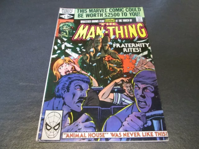 Marvel Comic The Man Thing No 6 Vol 2 Sept 1980    Marvel Comics