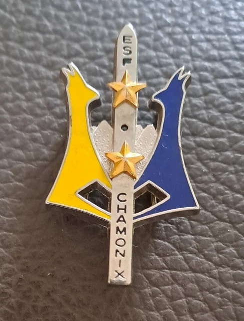 Insigne broche ski esf école  brevet