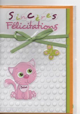 Carte Felicitations Naissance Fille A Vendre Picclick Fr