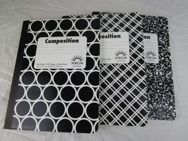 Back to School Supplies COLLEGE (5) Spiral Notebooks (2) Composition (1)  Graph