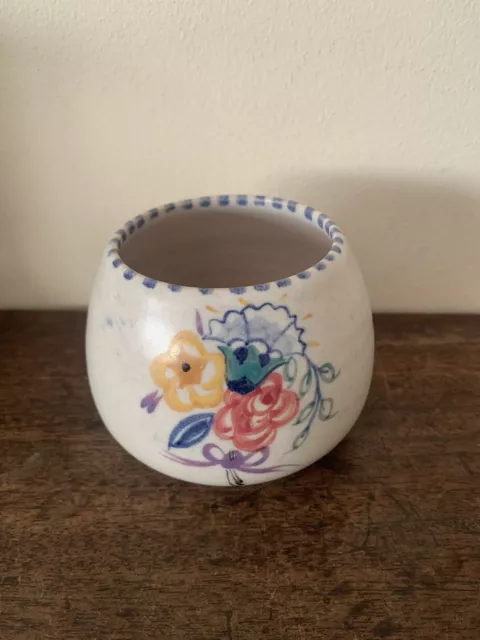 Vintage Poole Pottery Round Vase. England