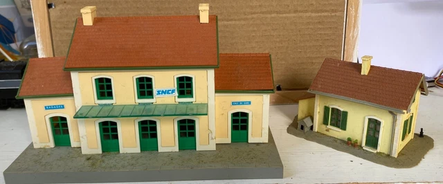 Lot De Bâtiments HO Jouef – Gare, Hangar, Quai, Maison, Barrière, Maquettes