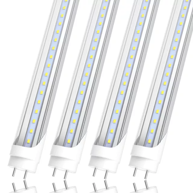 JESLED 4FT T8 LED Tube Light Bulbs 22W G13 4' LED Shop Light Bulbs 4000K~6000K