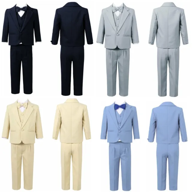 Jungen-Anzug 5-teilig klassischer Anzug Hochzeits Outfit 9 Monate bis 4 Jahre