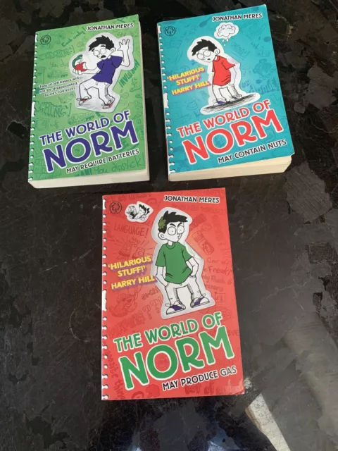 The World of Norm by Jonathan Meres 3 Paperbacks Bundle