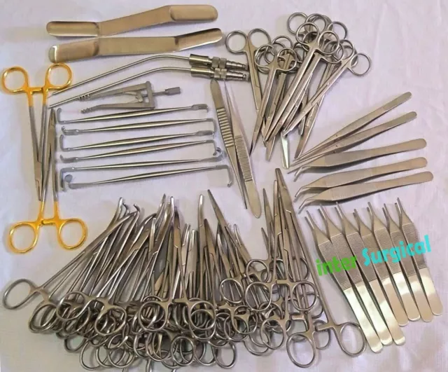 Set of 72 Pcs Plastic Surgery Surgical instruments kit