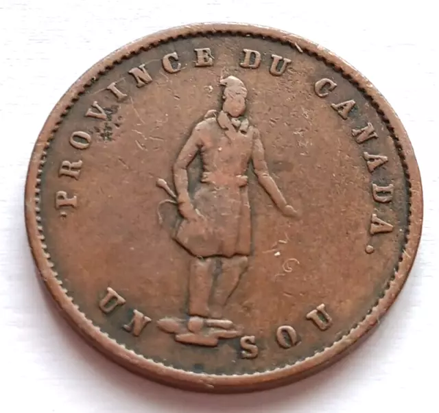 Token Canada  Halfpenny 1852